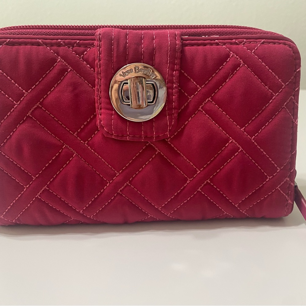 Vera Bradley Quilted Magenta Wallet